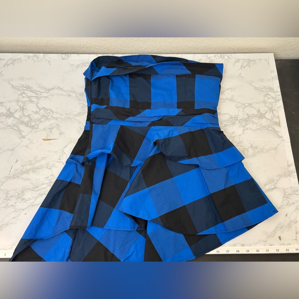 7th Avenue New York & Company Design Studio Women's M Sleeveless Plaid Dress​ - Picture 3 of 5